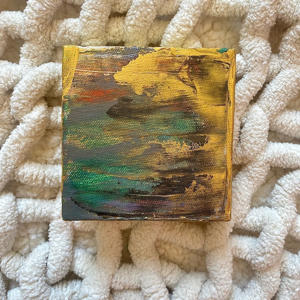 Mini abstract art painting on canvas from Boutique